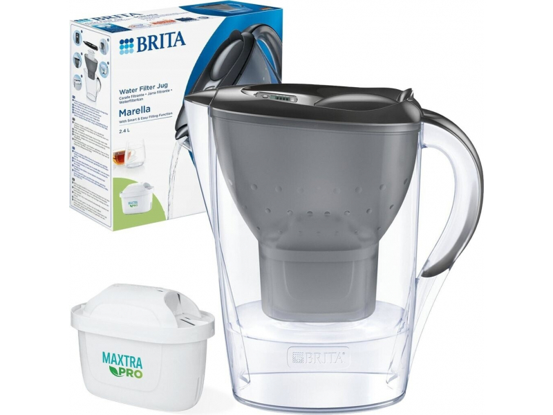 BRITA Marella Memo MXPro 2,4L Filterkanne Graphit