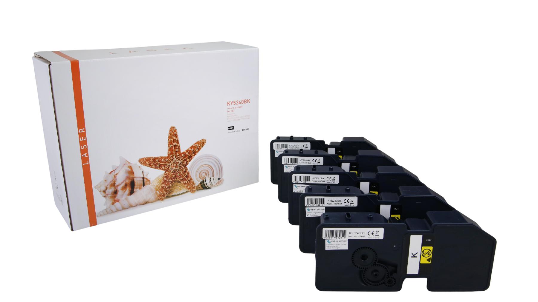 5er Set TK5240BK alternativ Toner black Kyocera / TK5240BK / 5x4.000 Seiten