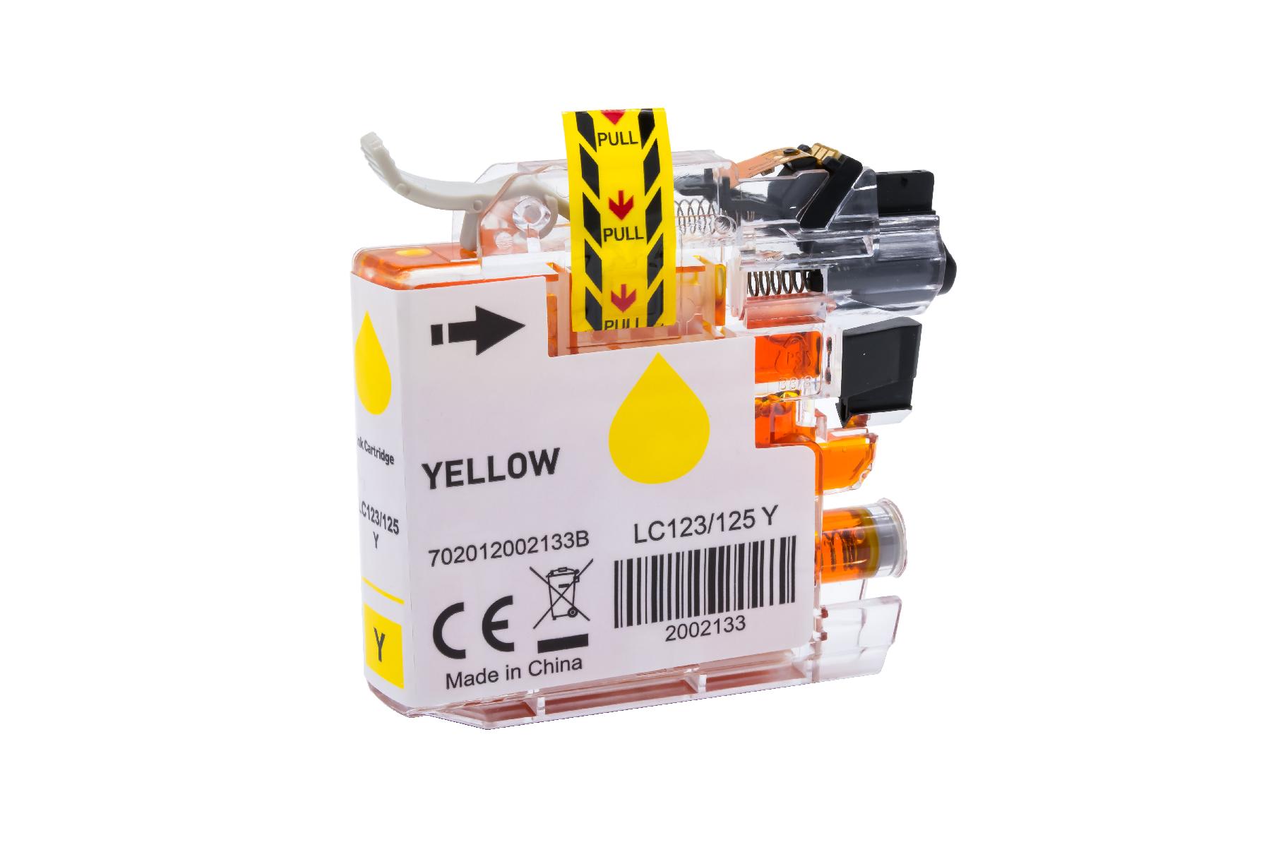 LC125XLY alternativ Tinte yellow Brother / LC125Y / 16,6ml