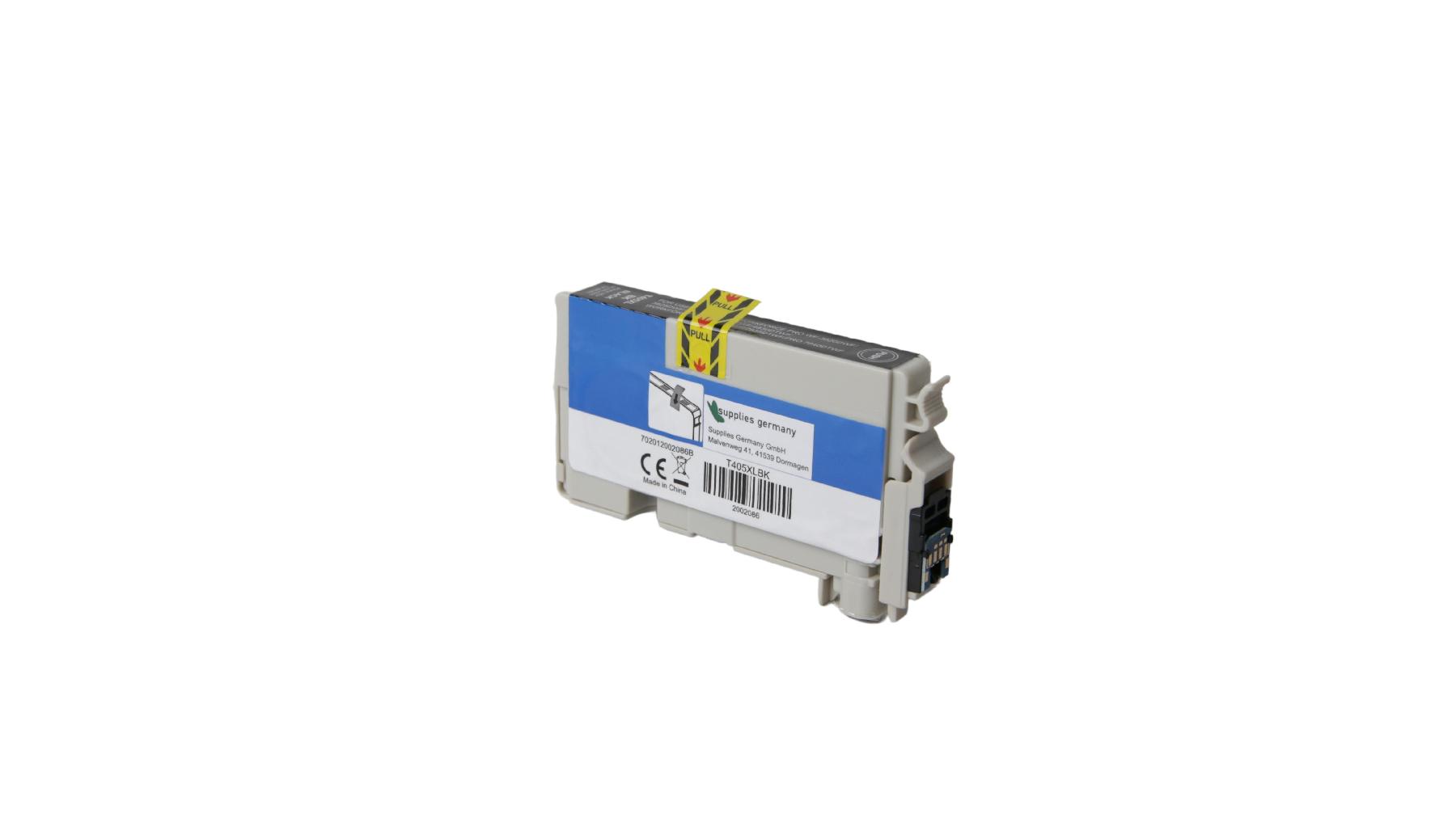T405XLschwarz alternativ Tinte schwarz für Epson / C13T05H14010 / 25ml