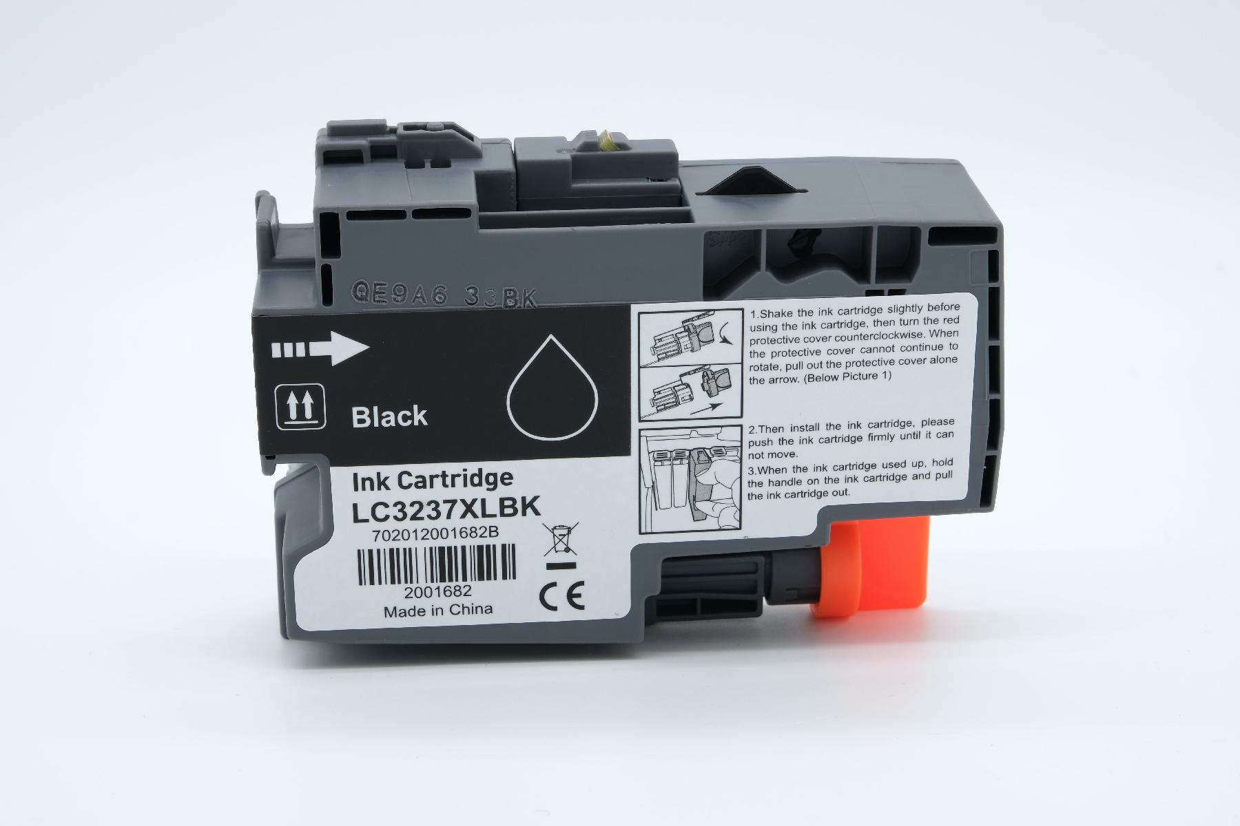 LC3237XLschwarz alternativ Tinte schwarz für Brother / LC3237XLschwarz / 65ml