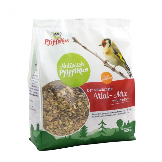 Natürlich Pfiffikus Vital-Mix mit Insekten 1kg Natürlich Pfiffikus Vital-Mix mit Insekten 1kg
