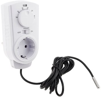 Steckdosen-Thermostat "ST-50" ana EXT - 5-30°C, 230V, 2m Kabel + Außenfühler