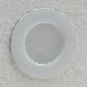 LED-Einbauleuchte "Flat-30 FR-R" 3000K - Ø85x30mm, 5W, 460lm, IP44, rund, weiß