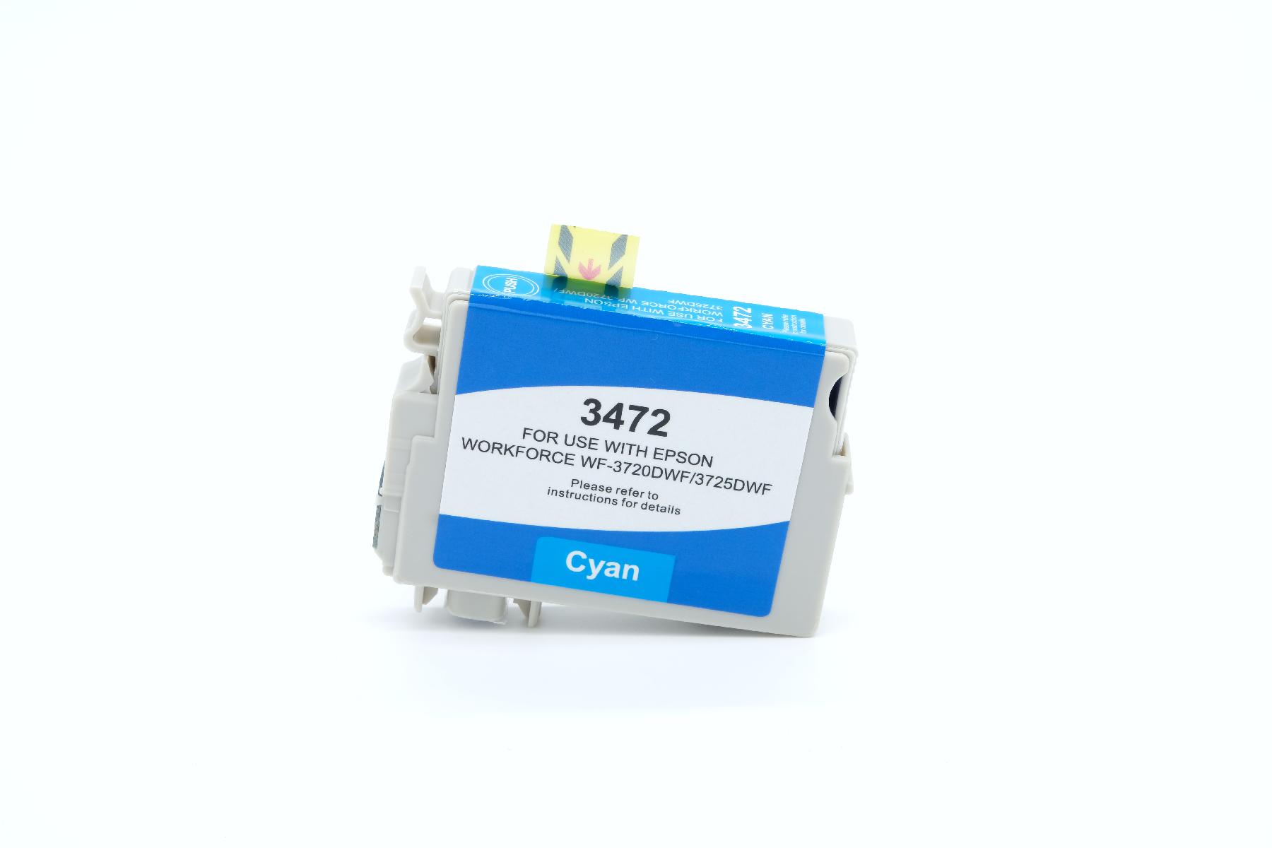 T34XLC alternativ Tinte Cyan für Epson / C13T34724010 / 950 Seiten