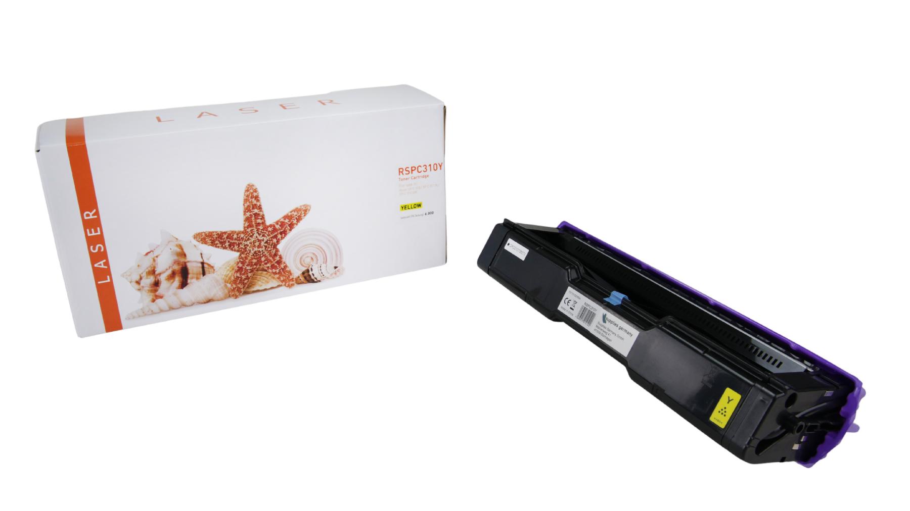 SPC310Y alternativ Toner yellow Ricoh  / 406482 / 6.000 Seiten