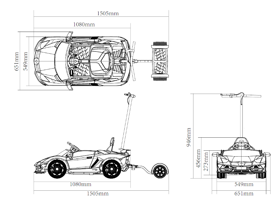 Elektro-Kinderfahrzeug Lamborghini Aventador SVJ - 018B