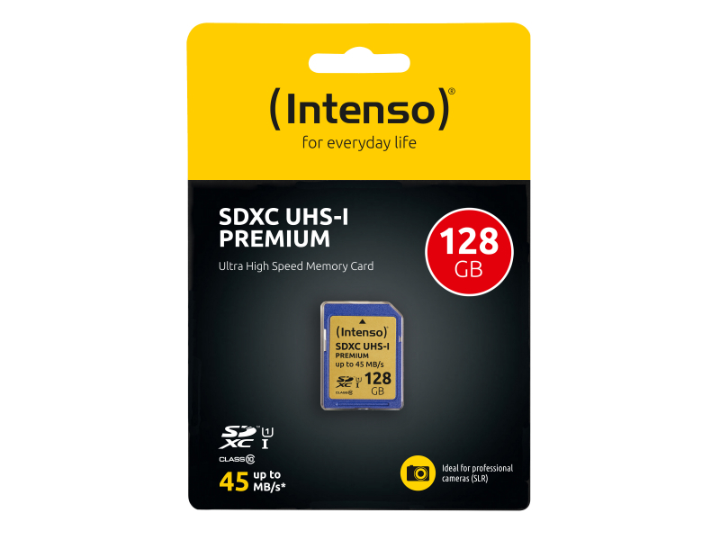 Intenso SDXC Card 128GB Class 10 UHS-I Premium 3421491