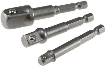 Bitaufnahme-Adapterset - von Sechskant auf 1/4", 3/8", 1/2"