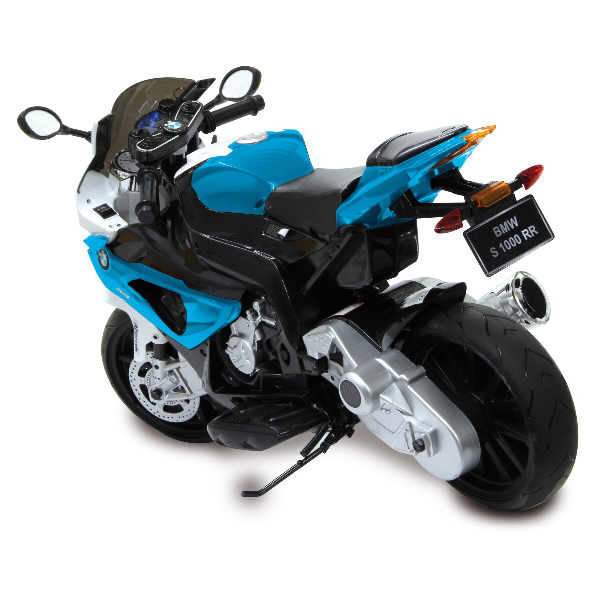 Elektro-Kinderfahrzeug Motorrad BMW S1000RR blau 12V