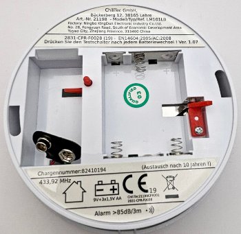 Funk-Rauchwarnmelder "CT-RM Pro" - nach EN14604, koppelbar