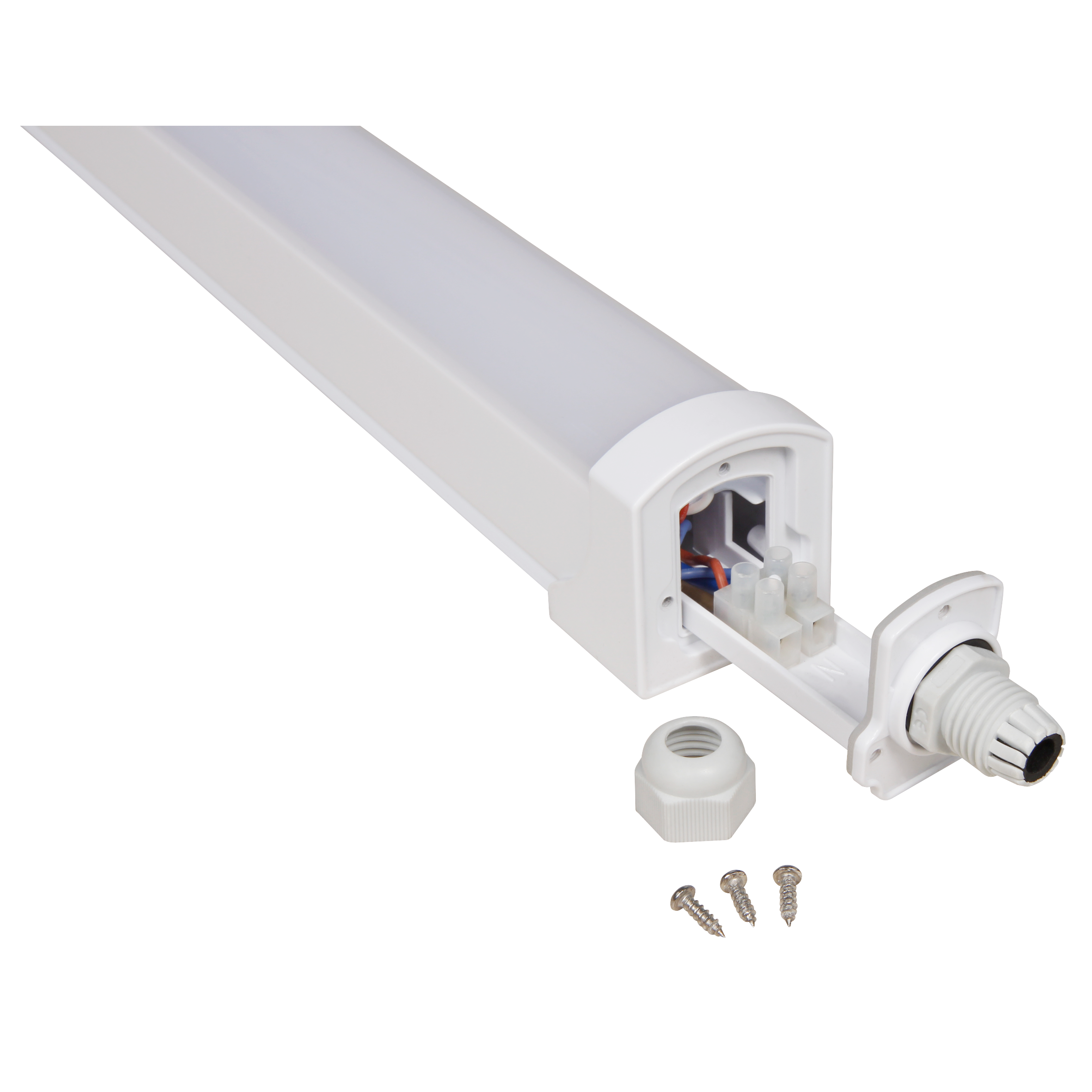 LED Feuchtraumleuchte McShine ''FL-150'' IP65, 4500lm, 6400K,150cm, tageslichtweiß