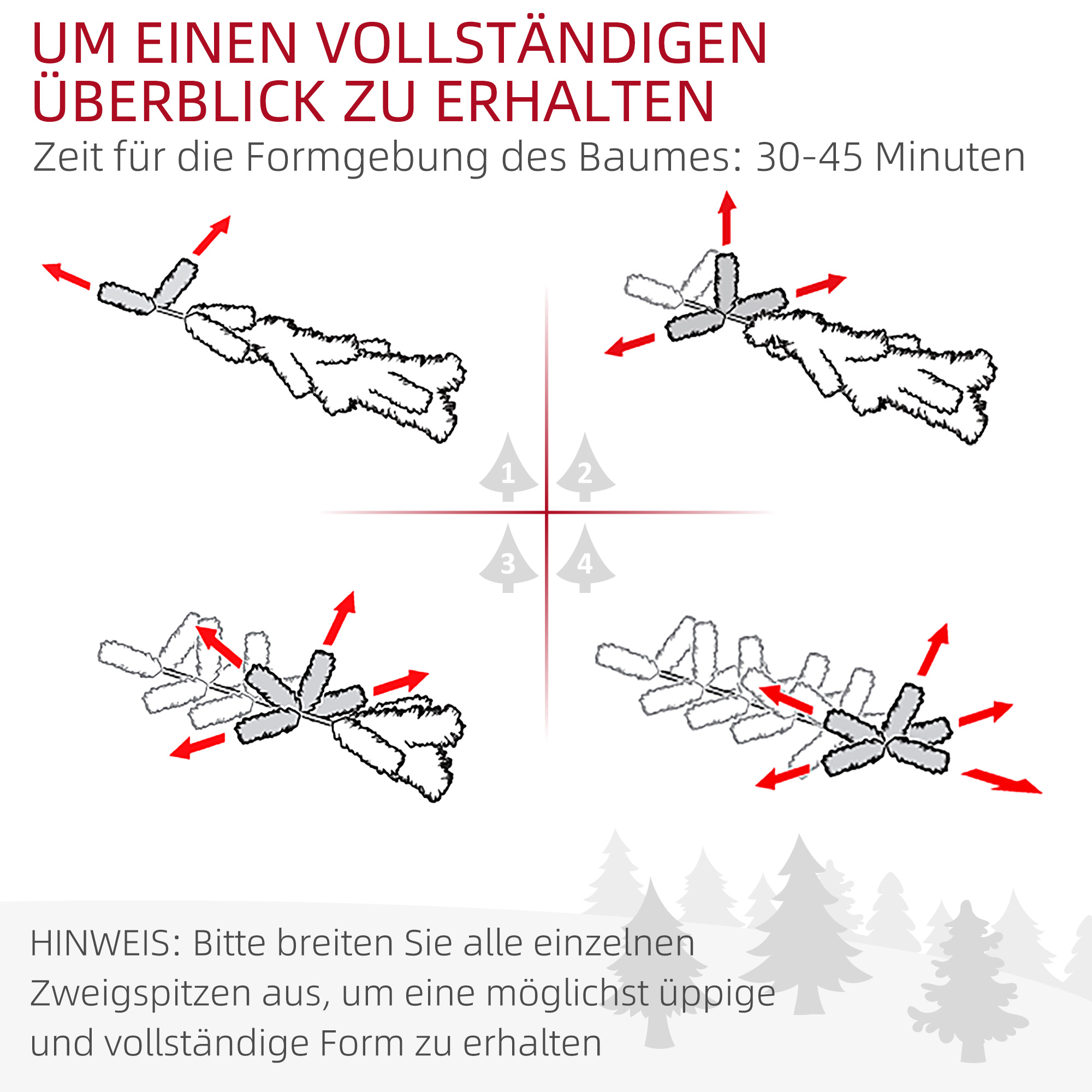 Weihnachtsbaum, Nordmanntanne, naturgetreu, breit & üppig, 180 x ?120 cm, Grün
