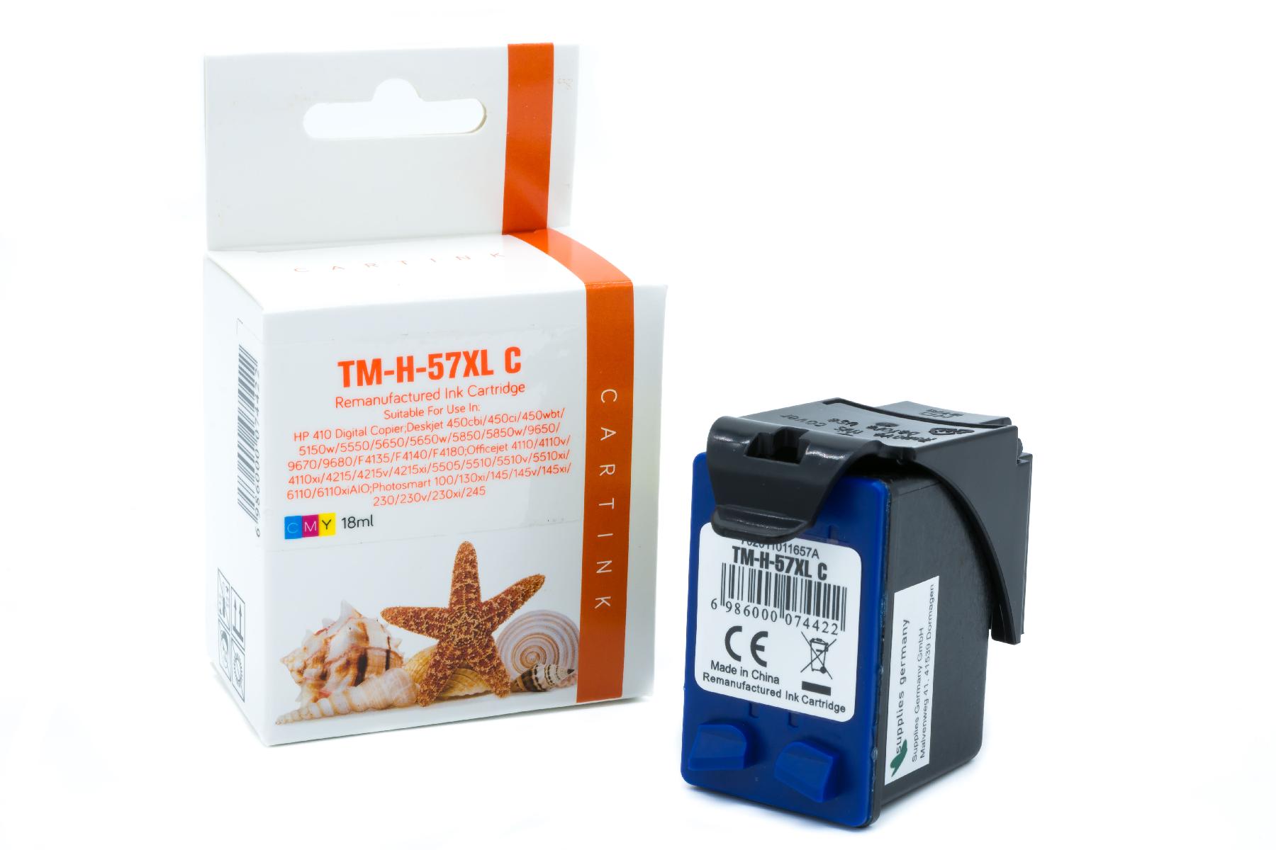 57 Refill Tinte Color für HP / C6657A / 17ml