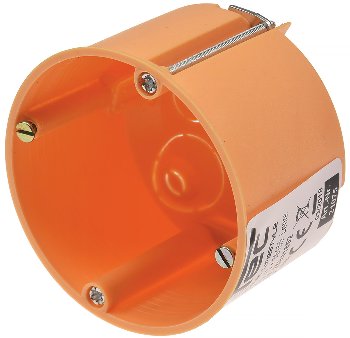 UP Hohlwanddose Ø 68 x 47mm, inkl. Geräteschrauben, orange UP Hohlwanddose Ø 68 x 47mm, inkl. Geräteschrauben, orange