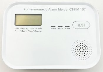 Kohlenmonoxid Melder "CT-KM 107" - EN 50291 zertifiziert