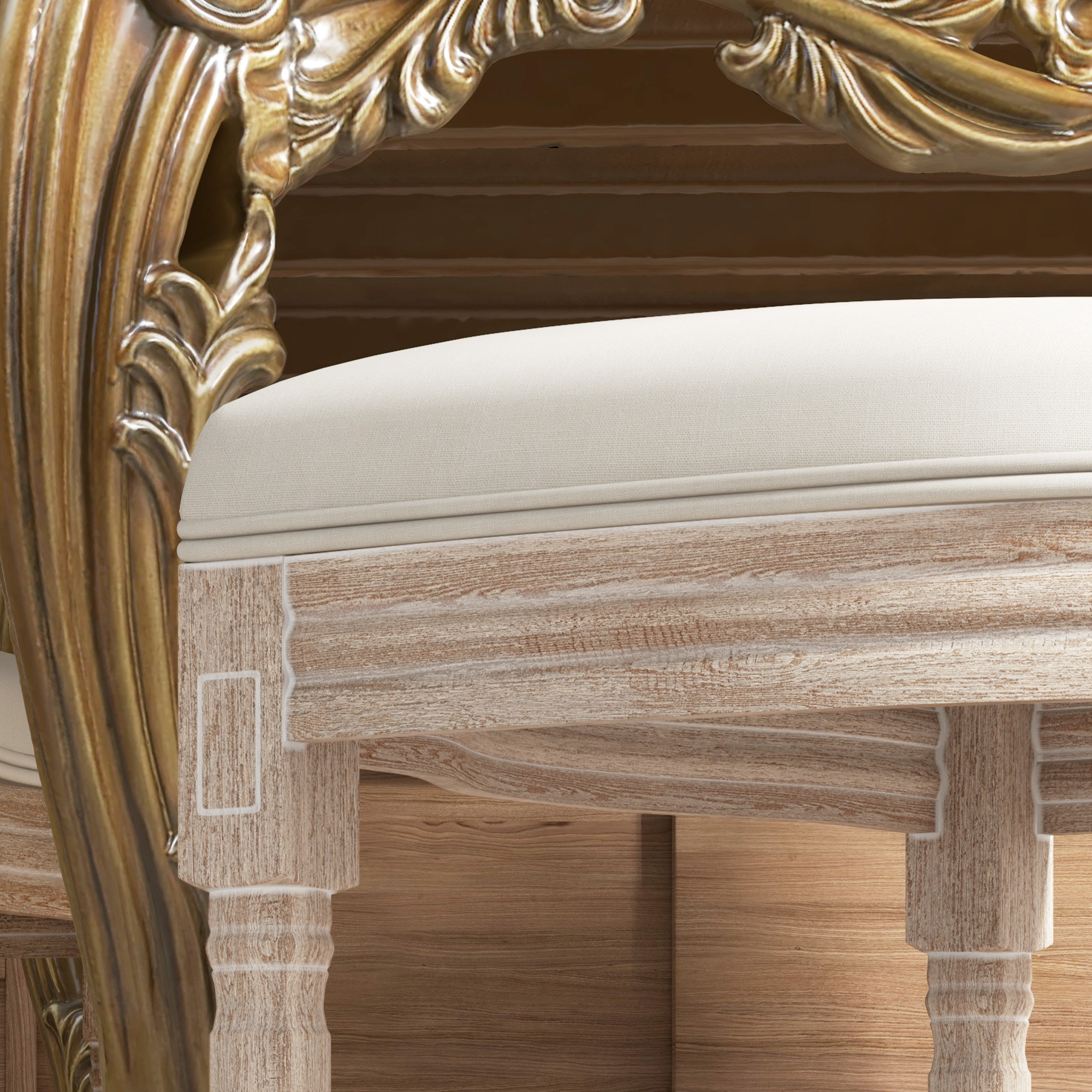 2er-Set Esszimmerstühle Küchenstühle, Vintage Design, Wienergeflecht-Optik, Natur + Creme