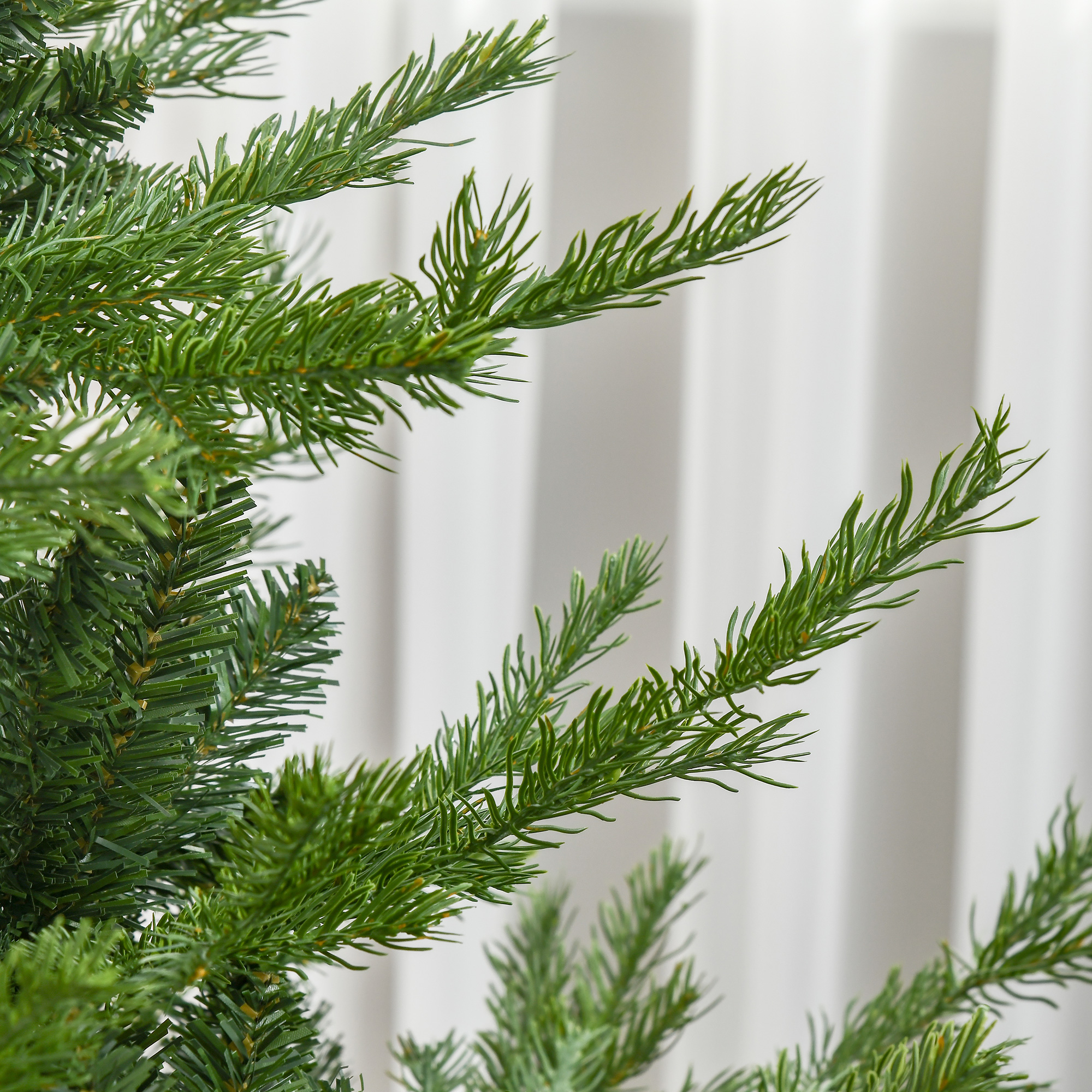 Weihnachtsbaum, Kunsttanne, realistisches Aussehen, schneller Aufbau, Kunststoff, Grün, 136 x 136 x 180cm