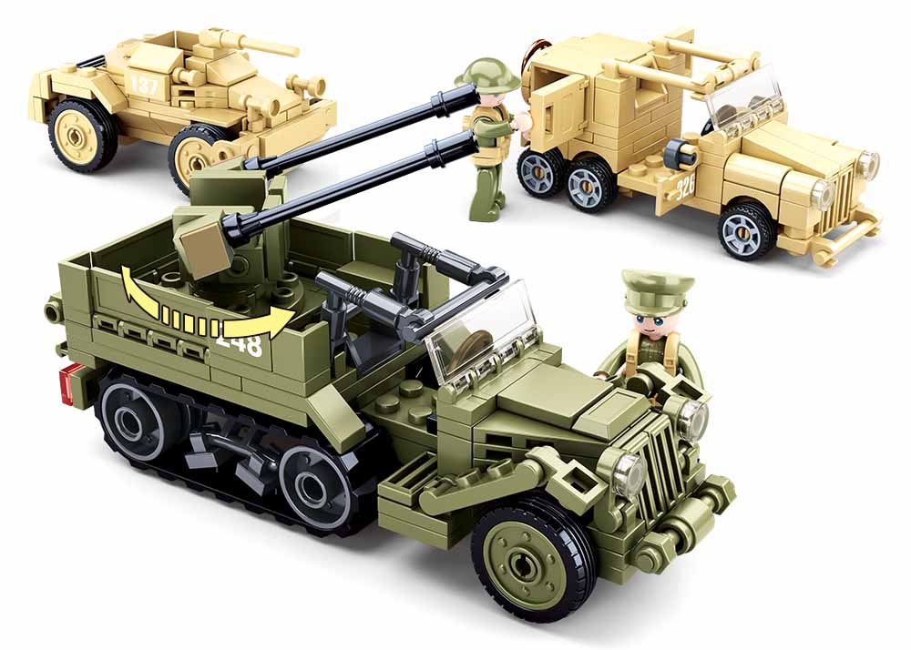 Sluban M38-B0812 - Army WWII - The Battle Kampffahrzeug Set Sluban M38-B0812 - Army WWII - The Battle Kampffahrzeug Set