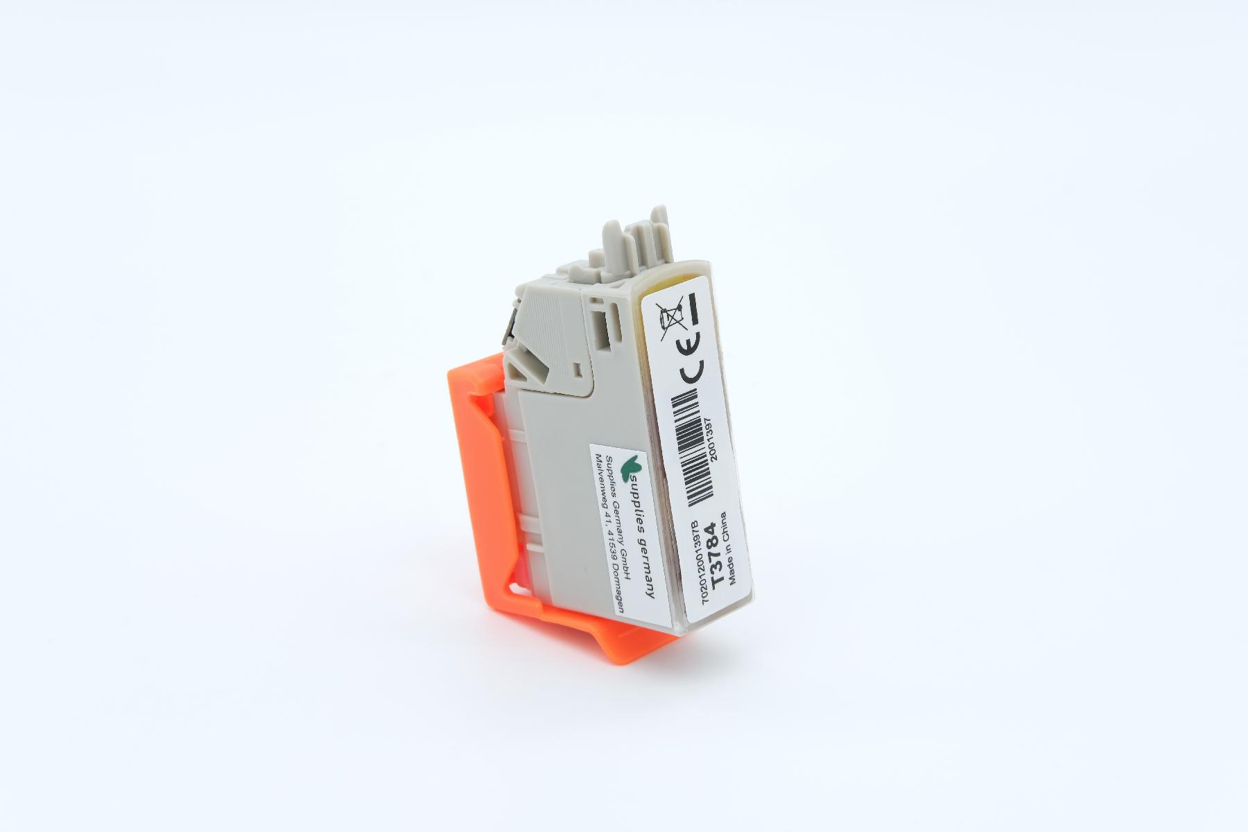 T3784XLY alternativ Tinte gelb für Epson / C13T37844010 / 830 Seiten