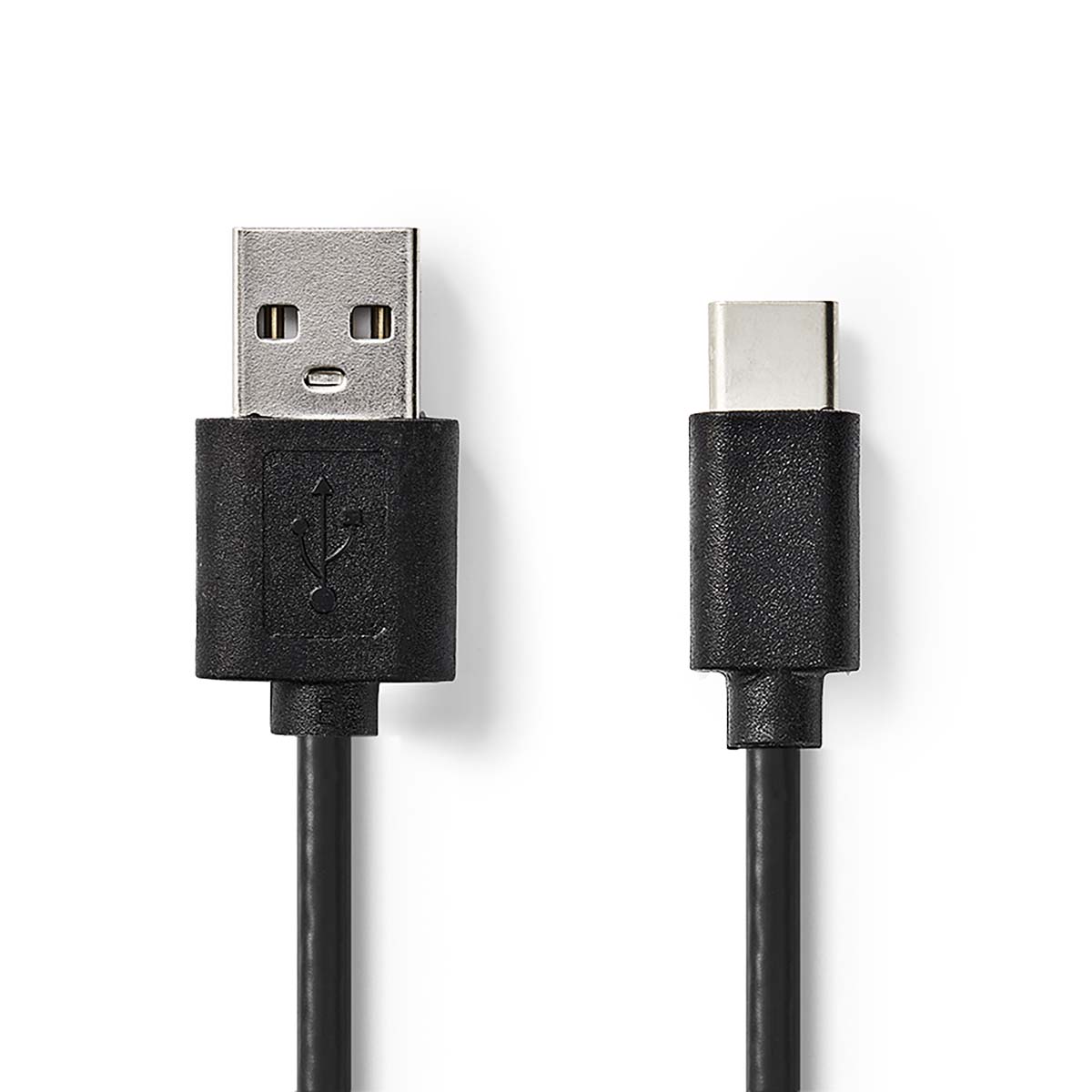 Ladekabel 2m | USB-A Stecker  USB-C Stecker  | schwarz