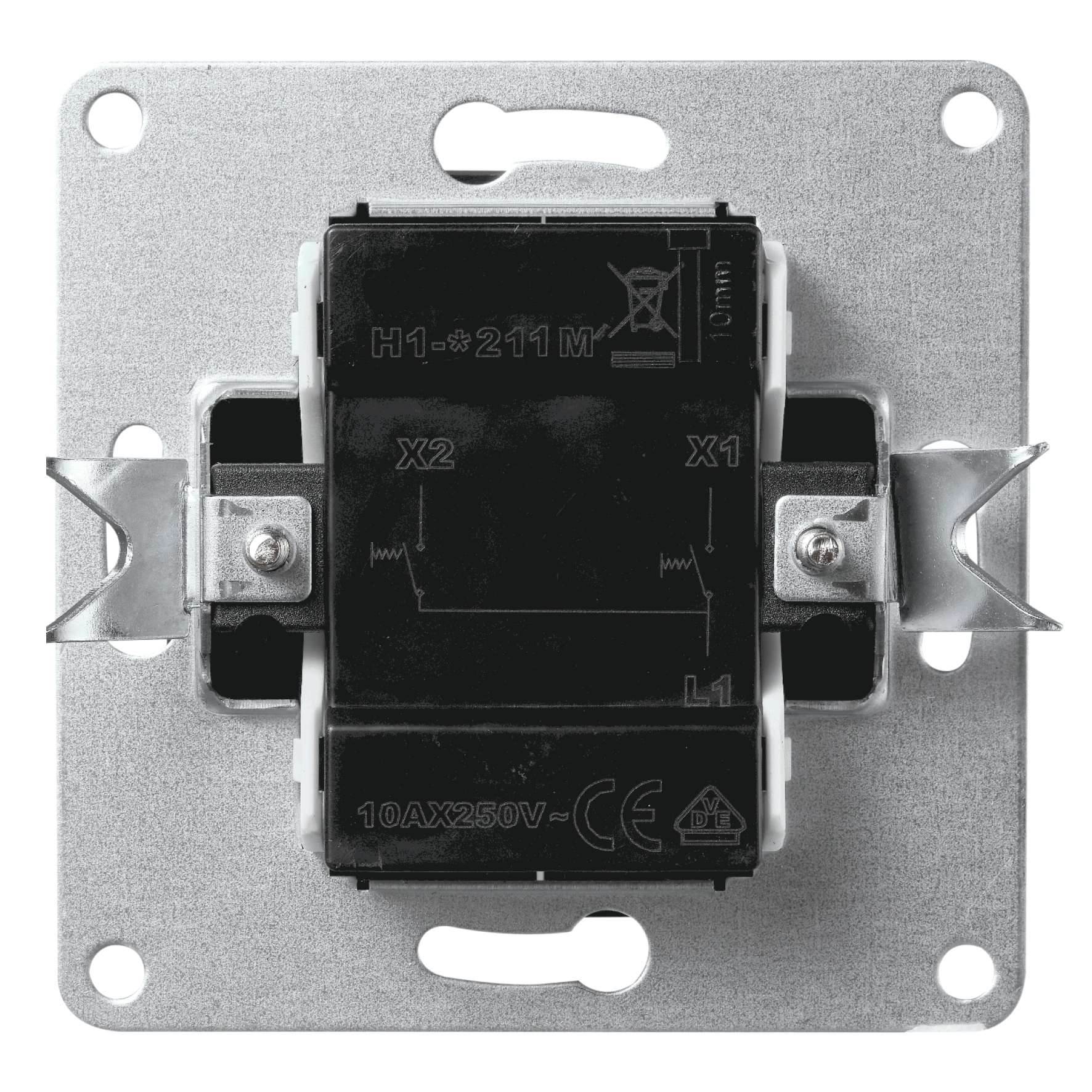 Jalousie-Taster McPower ''Flair'', Hoch und Runter, 250V~/10A, UP, weiß