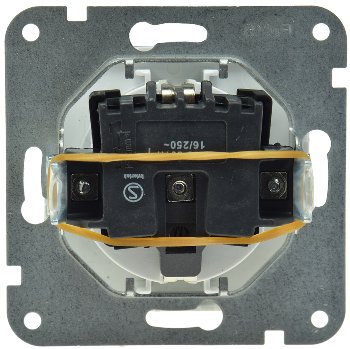 DELPHI Schutzkontakt-Steckdose, weiß - 250V~/ 16A, Steckanschluss, OHNE Rahmen