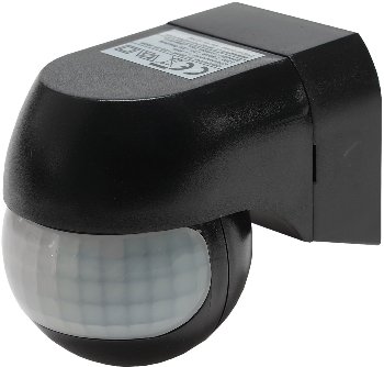 Aufputz Bewegungsmelder "CBM-Slim" 180° - LED geeignet, IP44, 1-800W, schwarz
