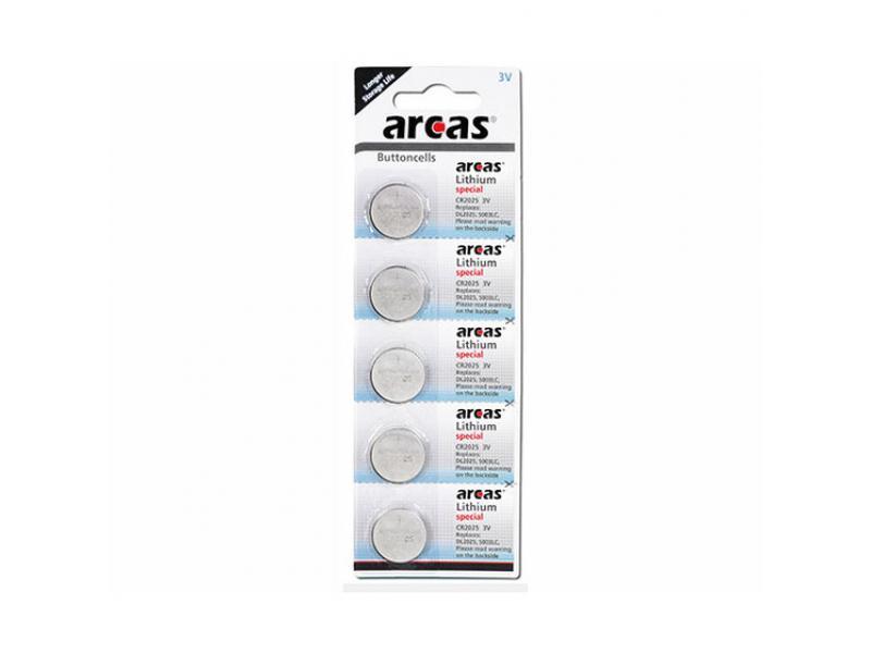 Batterie ARCAS Lithium CR2025 (5 St.)