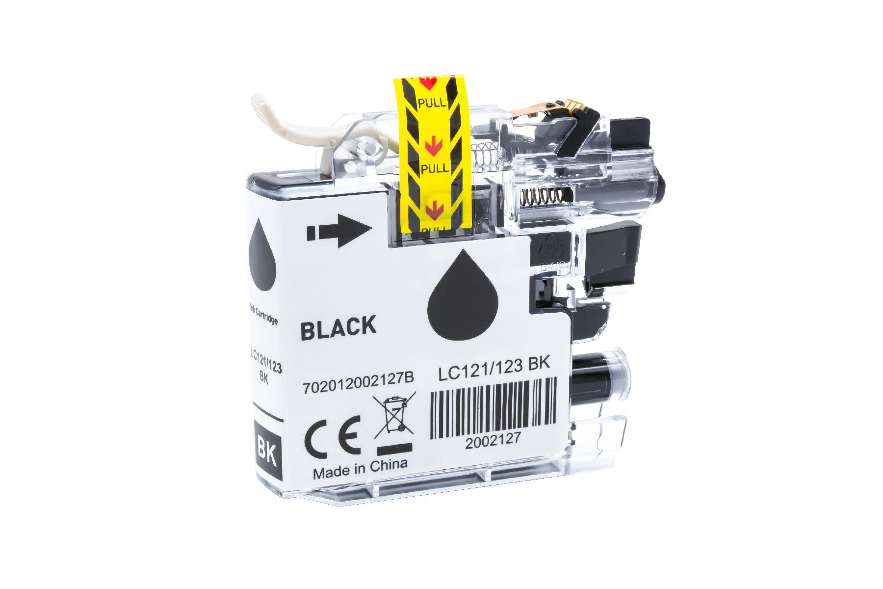 LC121/123XLBK alternativ Tinte black Brother / LC123BK / 14,6ml