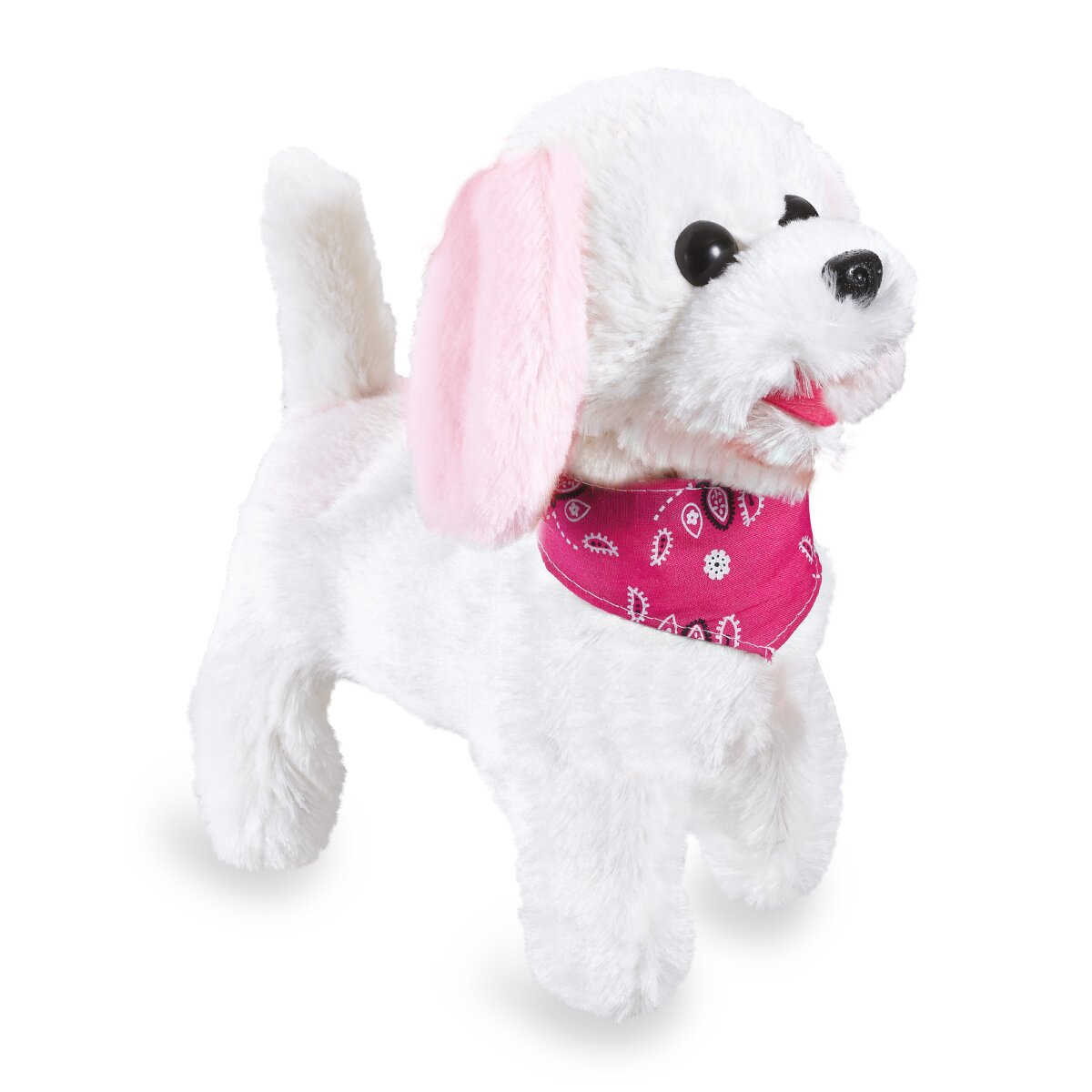 Trixi RC Plüschhund Weiss/Rosa 27MHz