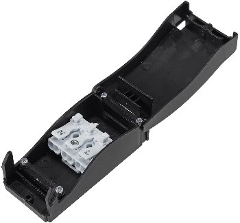 Lüsterklemme mit Gehäuse, 3-polig - 0,5-2,5mm², 450V/16A, mit Zugentlastung