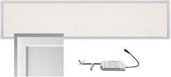 LED Licht-Panel "CTP-120 Office" warm - 30x120cm, 3000K, 40W, 3750lm, UGR16