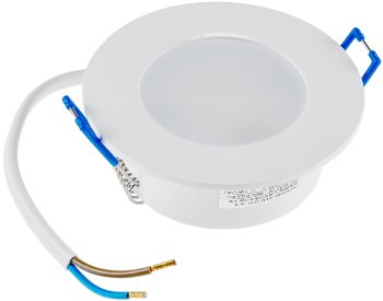 LED-Einbauleuchte "Flat-30 FR-R" 4200K - Ø85x30mm, 5W, 500lm, IP44, rund, weiß