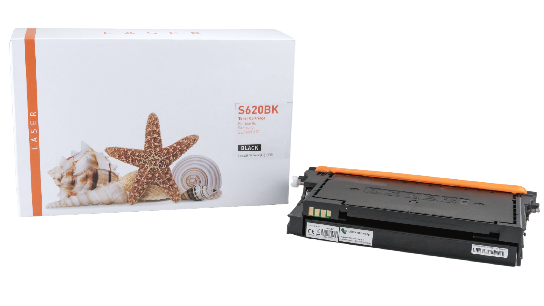 CLP620schwarz alternativ Toner schwarz für Samsung  / CLTK5082L / 5.000 Seiten