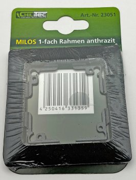 MILOS 1-fach Rahmen - Anthrazit