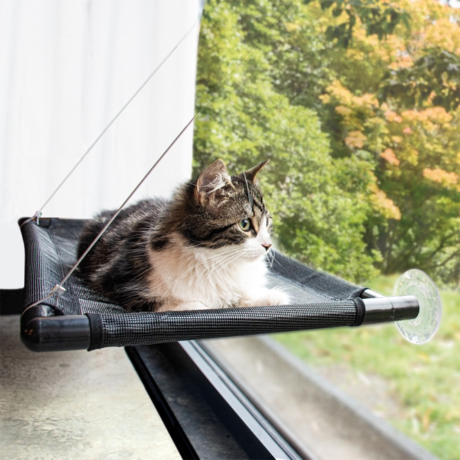 Duvoplus Fensterhängematte - schwarz Duvoplus Fensterhängematte - schwarz