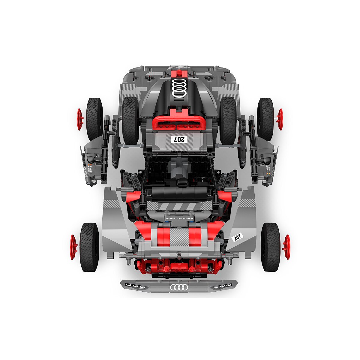 Audi RS Q e-tron 1:14 grau Bricks