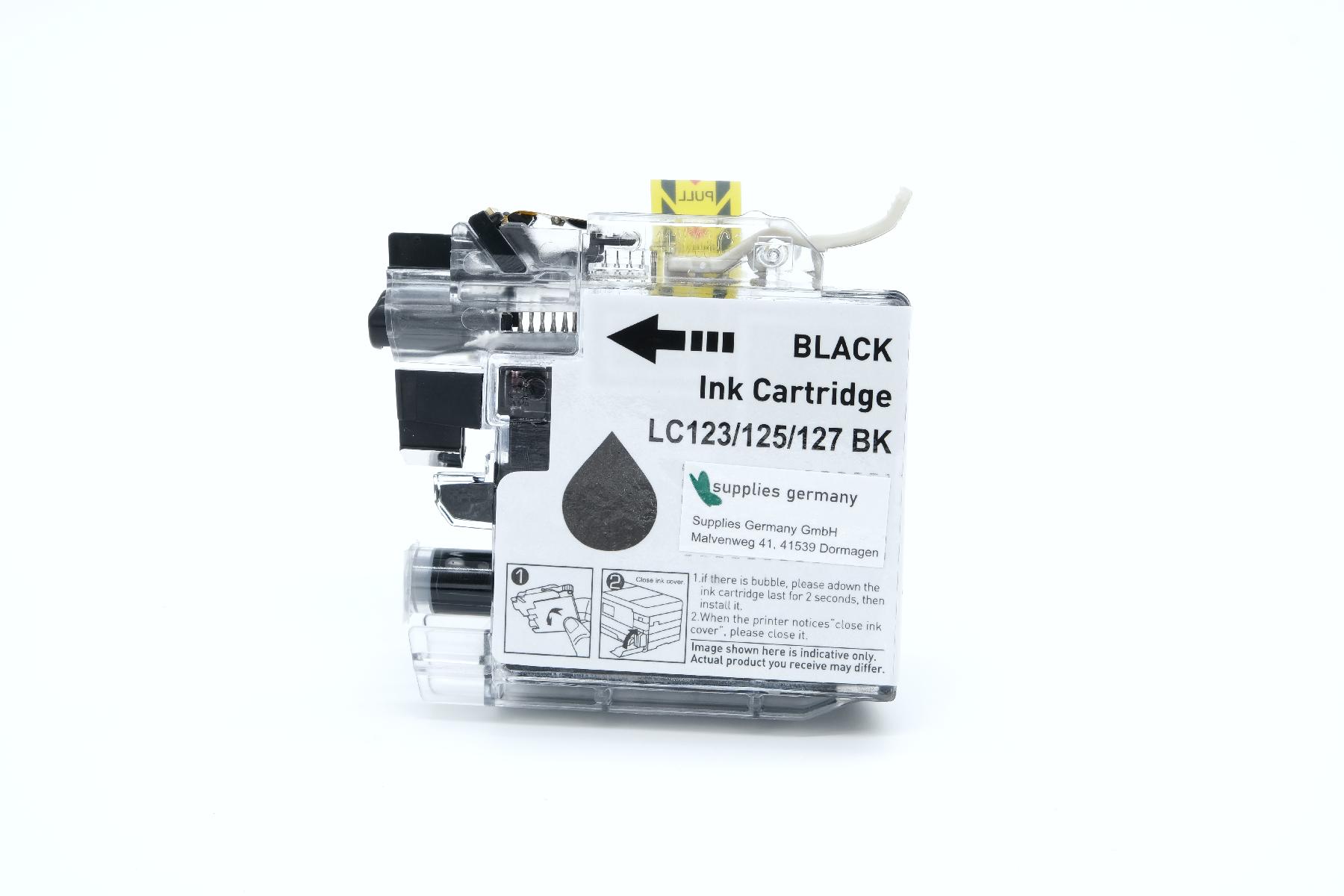 LC127BK alternativ Tinte black Brother / LC127BK / 28ml
