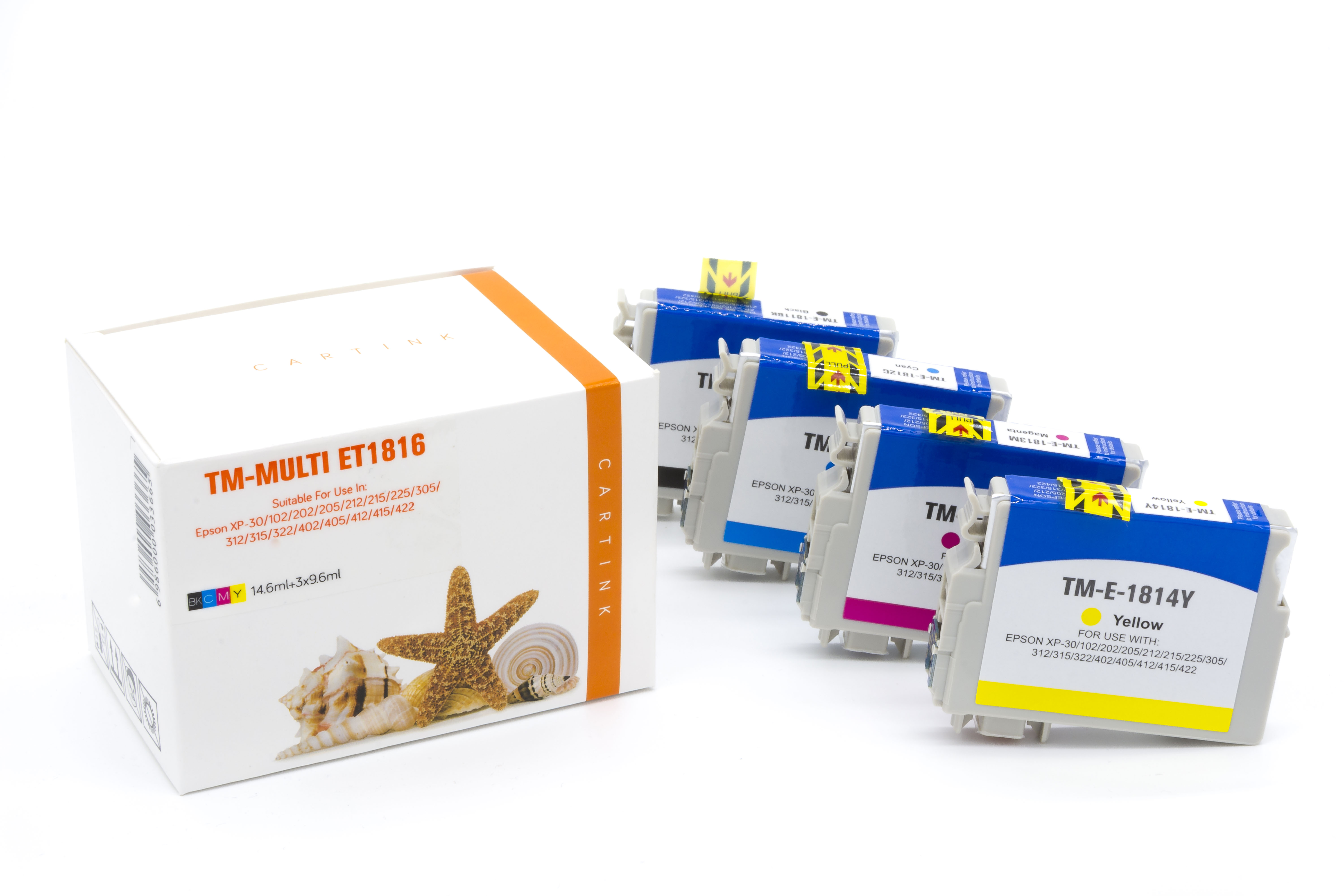 Multipack T1816 alternativ Tinte  Epson  / C13T18164010 / BK14,6/C,M,Y9,6ml