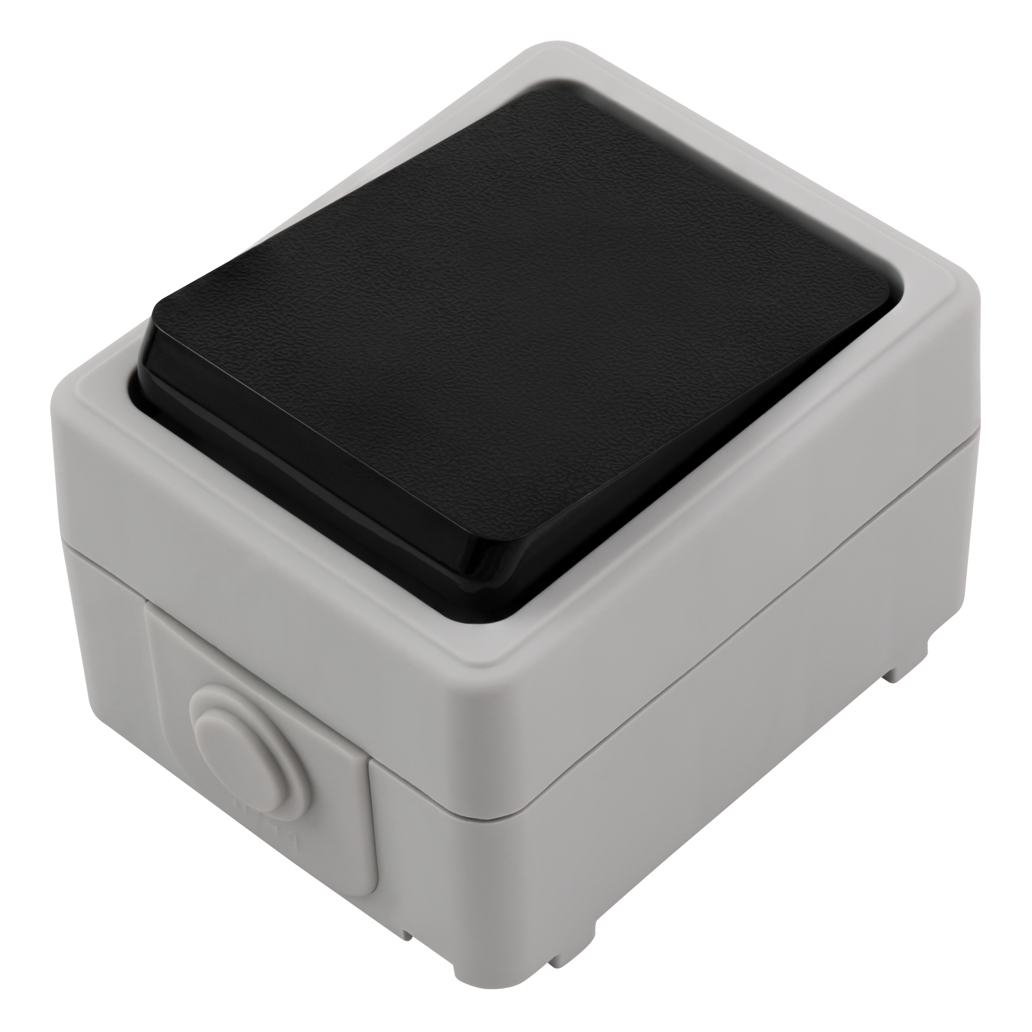 Feuchtraum Taster McPower ''Taff'', 250V~/10A, IP44, AP, grau