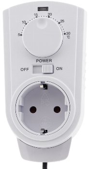 Steckdosen-Thermostat "ST-50" ana EXT - 5-30°C, 230V, 2m Kabel + Außenfühler