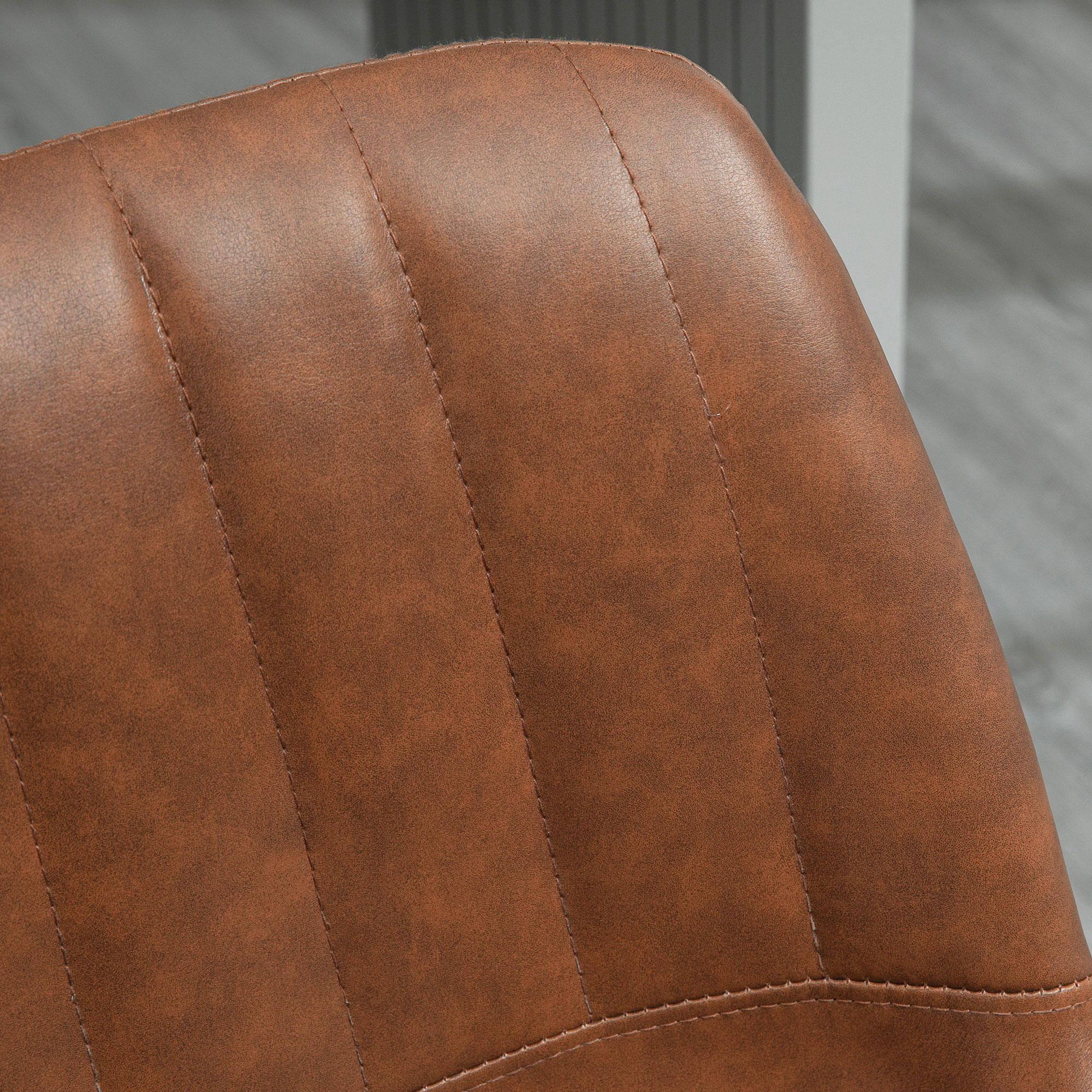 Barhocker 2er-Set im Retrodesign, mit Fußstütze, höhenverstellbar, 43 cm x49,5 cm x 111 cm