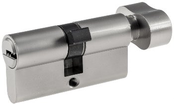 Schließzylinder 60mm (30+30mm) mit Knauf - Profil-Zylinder, 5 Sicherheits-Schlüssel