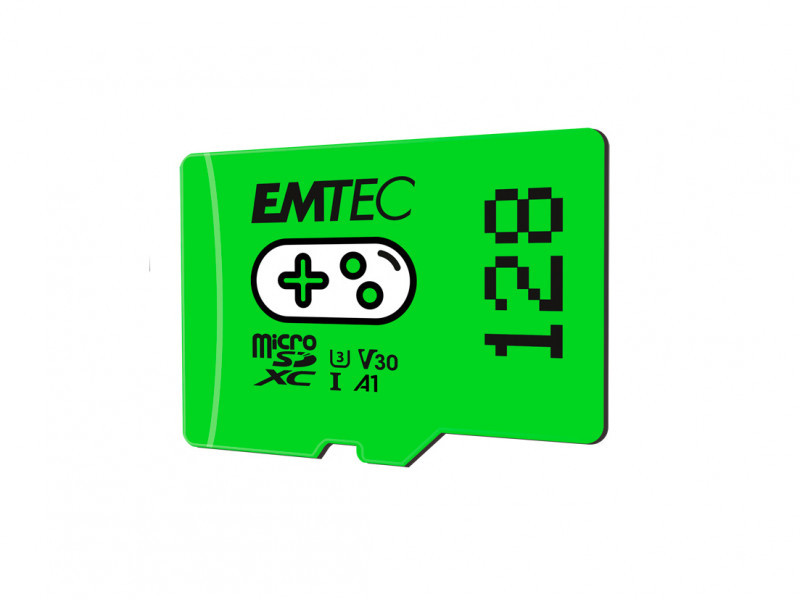 EMTEC 128GB microSDXC UHS-I U3 V30 Gaming Memory Card (Grün)