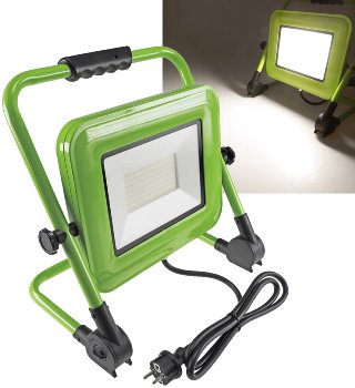 LED-Baustrahler "CTS-100W V4" 230V - 100W, IP44, 8841lm, 4000K, mit Ständer