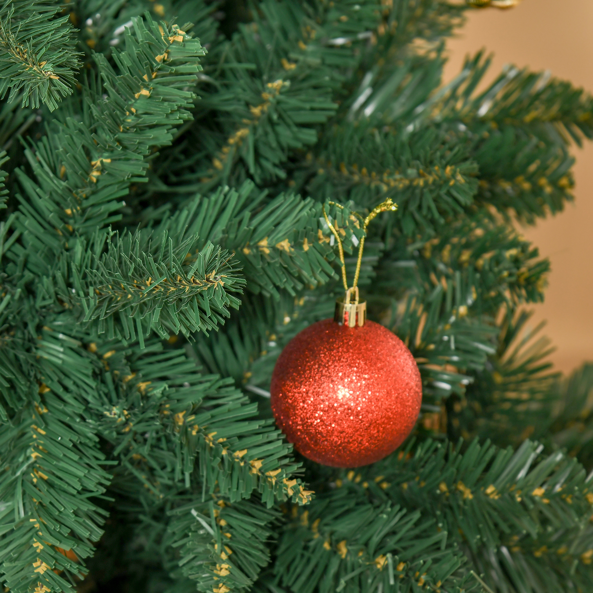 Künstlicher Weihnachtsbaum 180 cm Kieferbaum künstlich mit 724 Zweigen Metallständer für drinnen