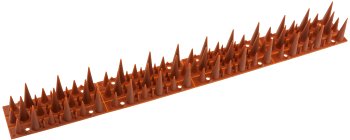 Taubenabwehr Spikes 10er Set - Kunststoff, 400x42x36mm, Ziegelrot