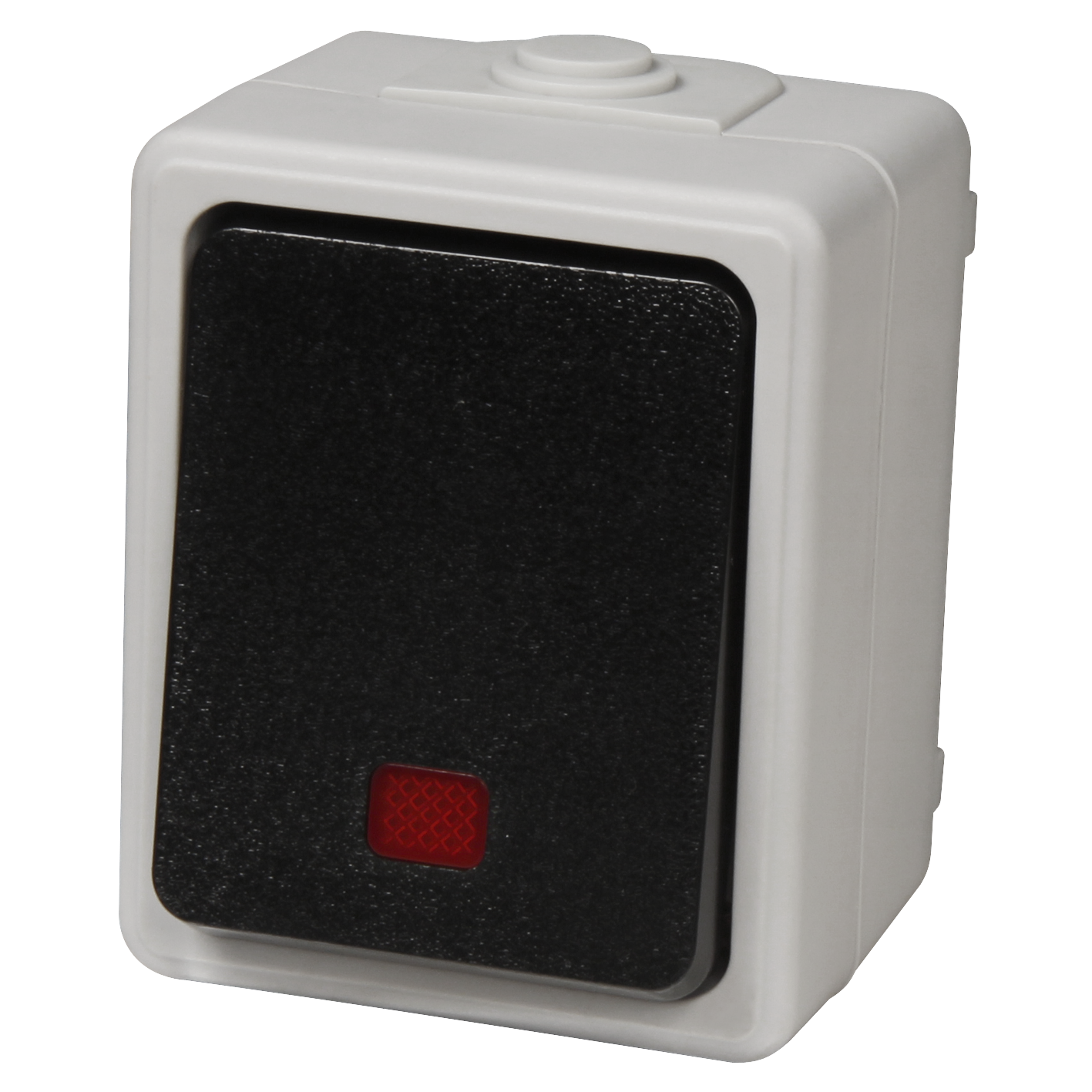 Feuchtraum Orientierungs-Schalter McPower ''Taff'', 250V~/10A, IP44, AP, grau