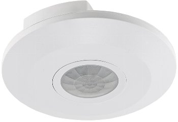 Decken-Bewegungsmelder "CBM-Flat" 360° - LED geeignet, 6m Detektion, 2000W, weiß